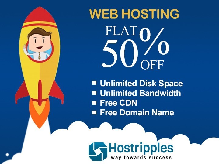 Web Hosting Flat 50% Off - Hostripples