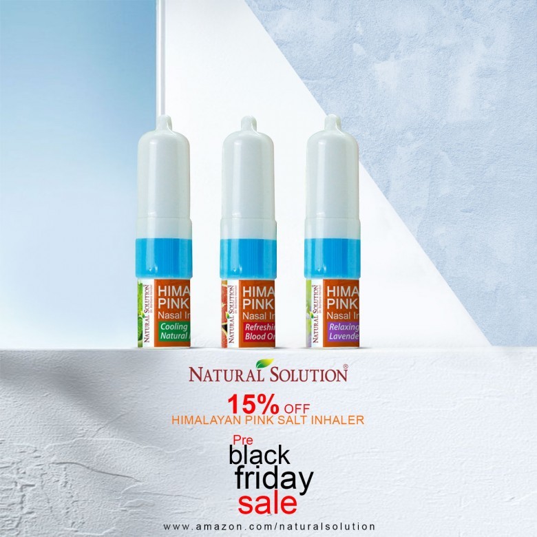 Black Friday Deal! Up to 15% Off Natural Solution Pink Salt Nasal inhaler Set