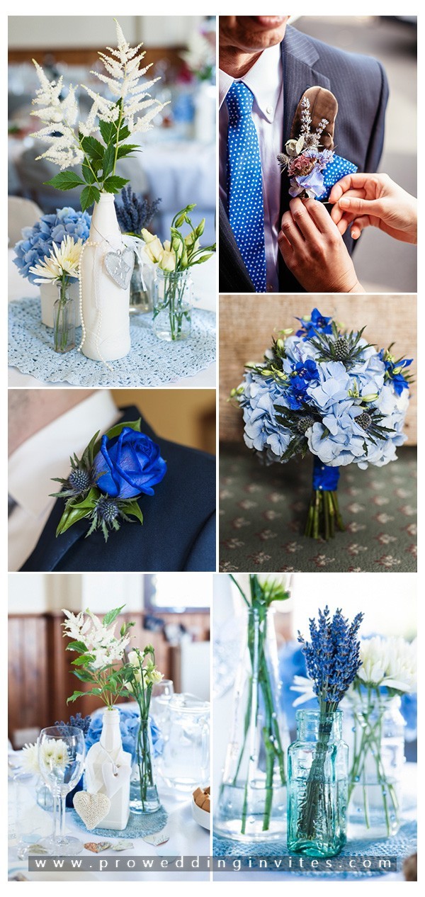1. Mixed Shades of Blue