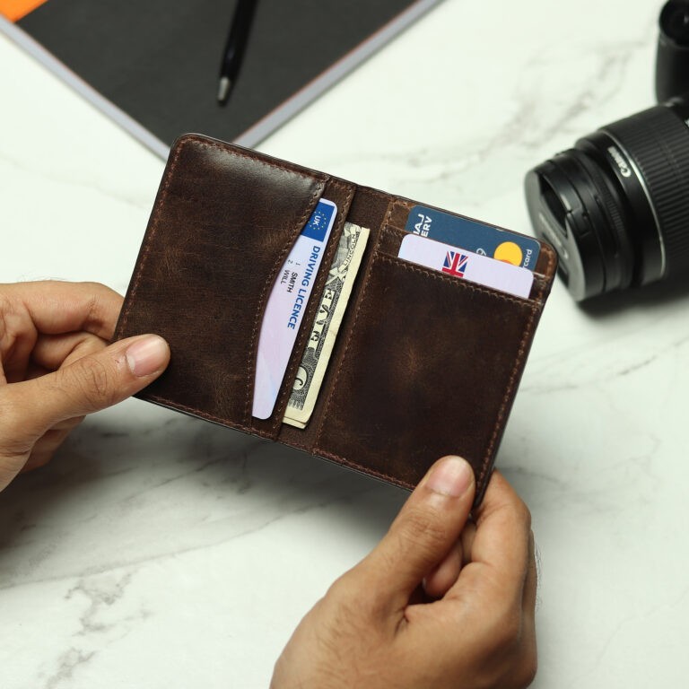 Minimalist Card Holder Wallet-olive