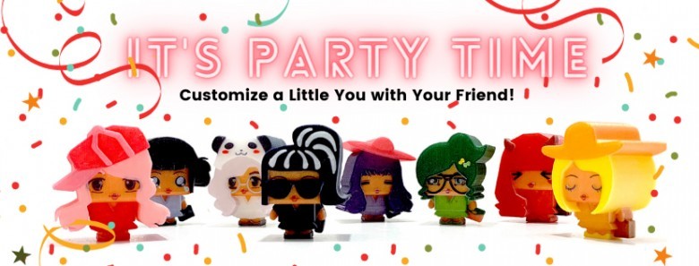 3D anime characters created on "Little You"