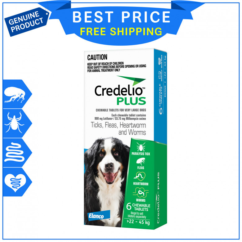 Credelio Plus All round parasite protection for 22 to 45 Kg Dogs