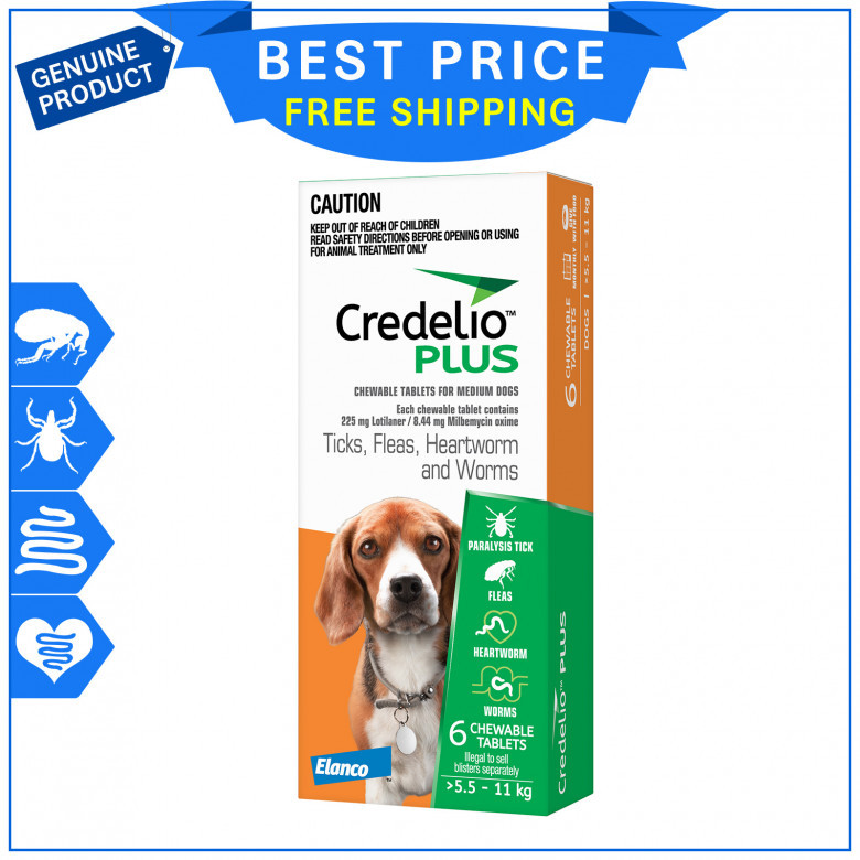 Credelio Plus Allrounder parasite protection for 5.5 to 11 Kg Dogs
