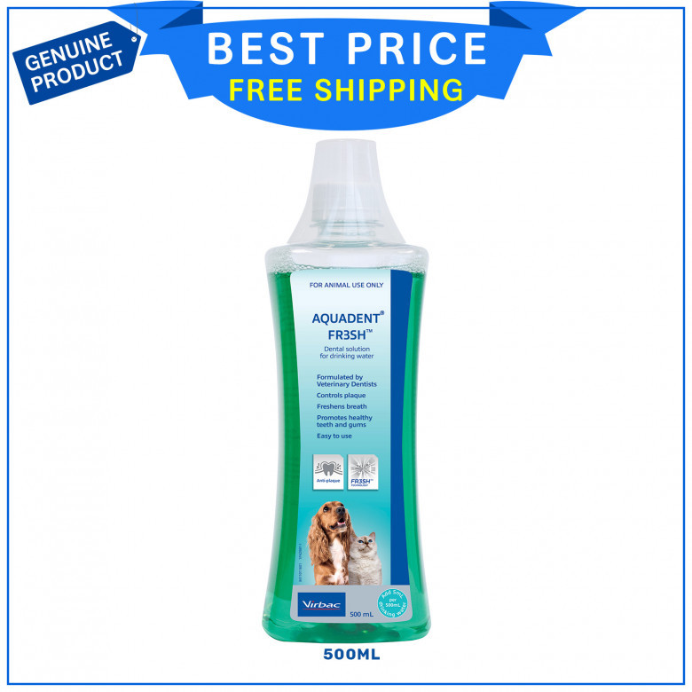 Aquadent Fresh 500 mL for Healthy Gums & Teeth in Cats & Dogs