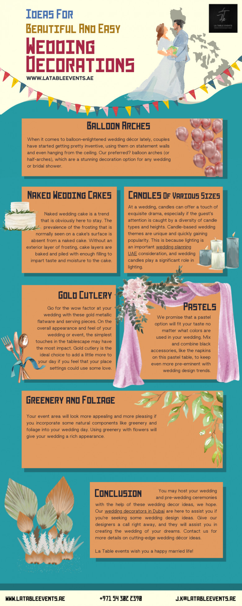 Ideas For Beautiful And Easy Wedding Decorations For The Creative Bride | Wedding decorators in Dubai | Best wedding planners In Dubai | Wedding planning UAE