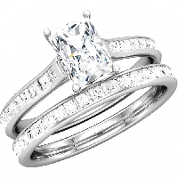 Radiant Cut Diamond Bridal Set - MyBridalRing