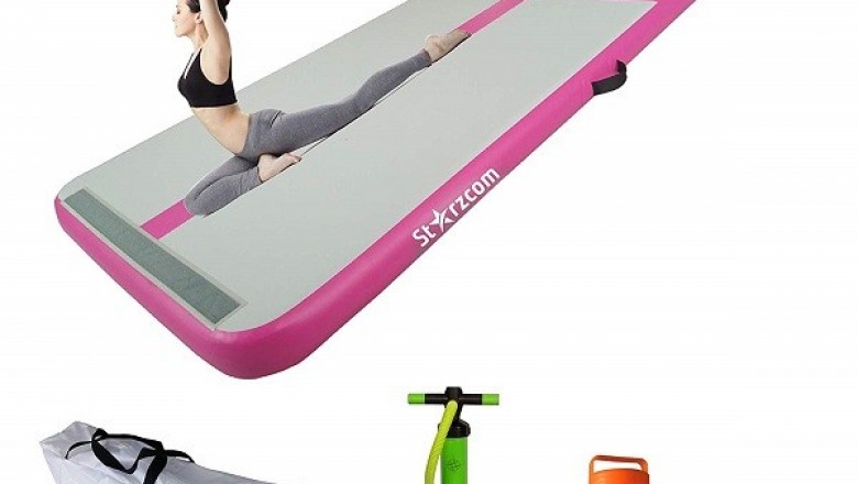 Starzcom Gymnastic Air Track Tumbling Mat, 3m x 1m Tumble Track Air Mat 