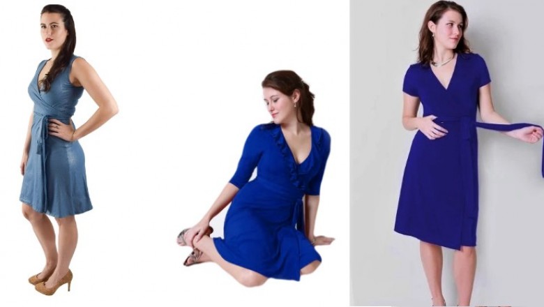 Get the beautiful A-Line Wrap Dresses online