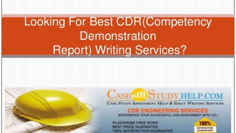 CDR Writing help, CDR writing