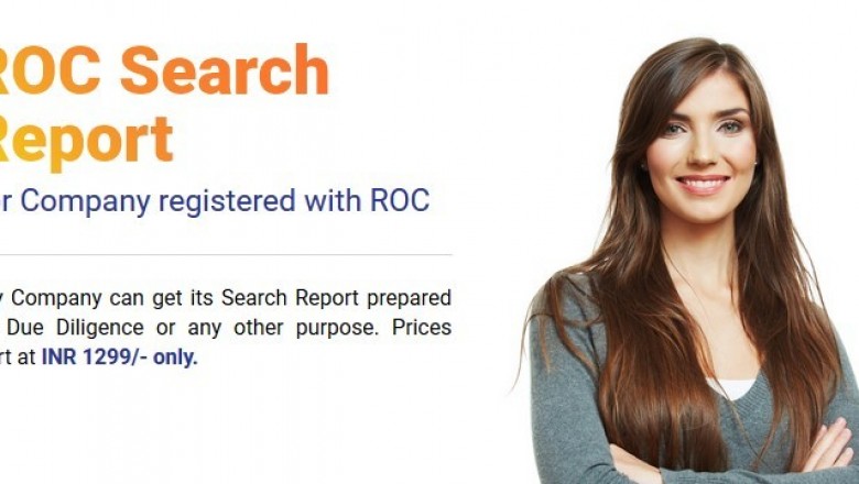 roc filing, roc filing fees, ROC Search report