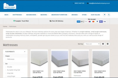 Comfort with a double memory foam mattress