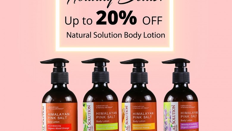 Holiday Deals! Up to 20% OFF on Natural Solution Body Lotion