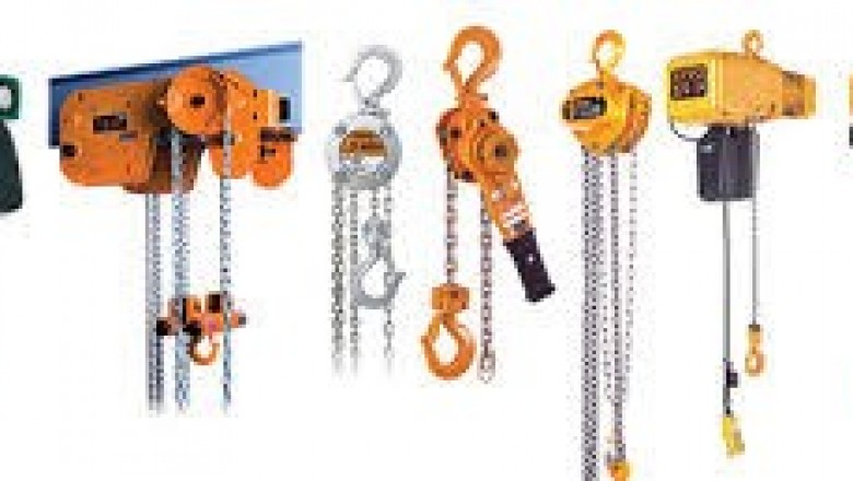 Lifting and hoisting equipment used in industries