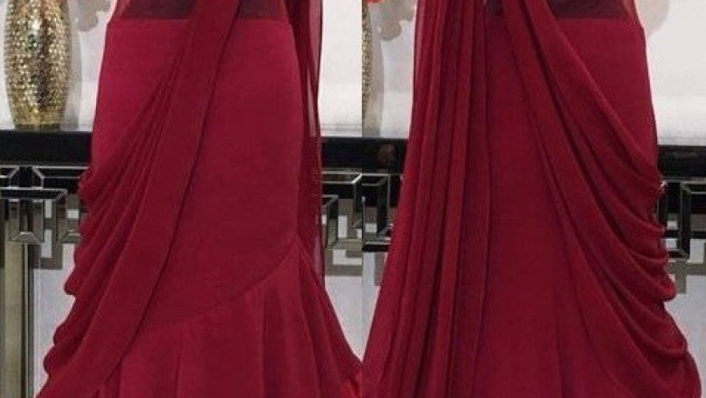 Buy Saree Gown new Designs | Drape and Stitched Saree | Ready To Wear Saree