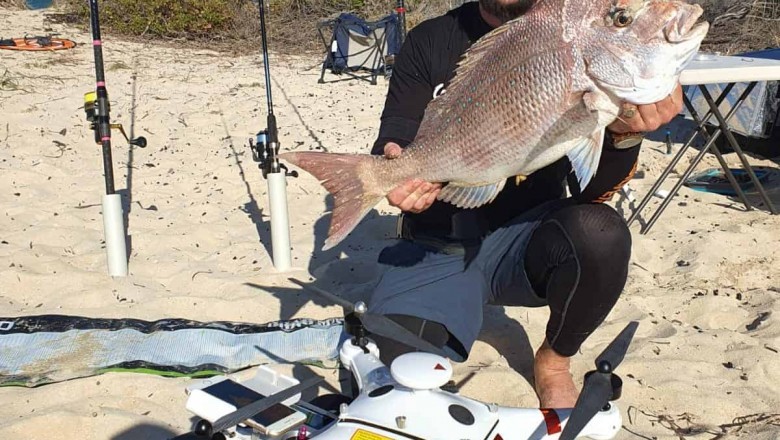 fishing with drones