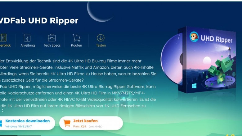 UHD Rippen | DVDFab UHD Ripper konvertiert die 4K Ultra Blu-rays in verlustfreie MKV/M2TS/MP4 Video.
