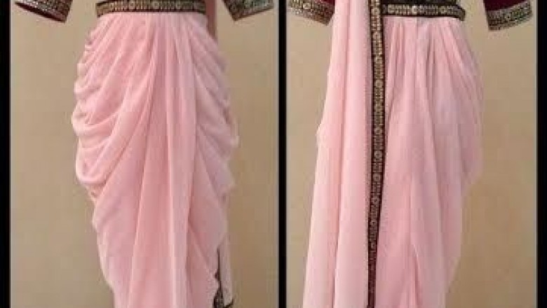 Dhoti Saree | Pant and Sharara Saree | Plazo Saree Buy Online | Dhoti Saree Online