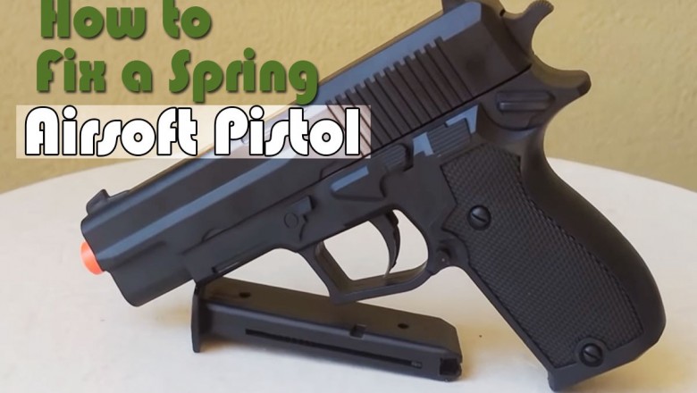How to fix a jam in a spring powered airsoft pistol