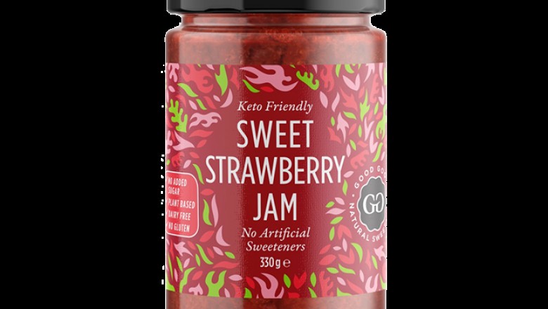 Low Carb Keto Friendly Strawberry Jam by Good Good