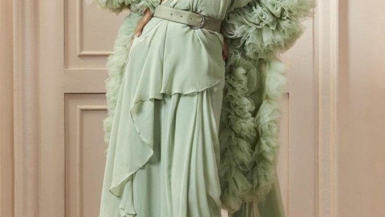 Buy Ruffle Saree Online | Designer Frill Saree | Ruffle Saree Blouse | Stitched Frills Saree | Fringe Saree