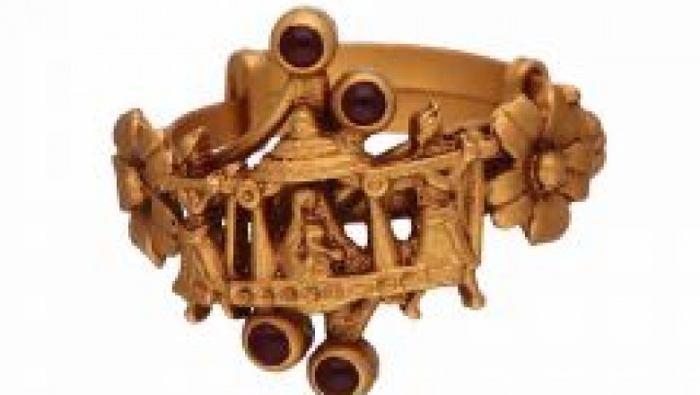 lakshmi devi gold rings