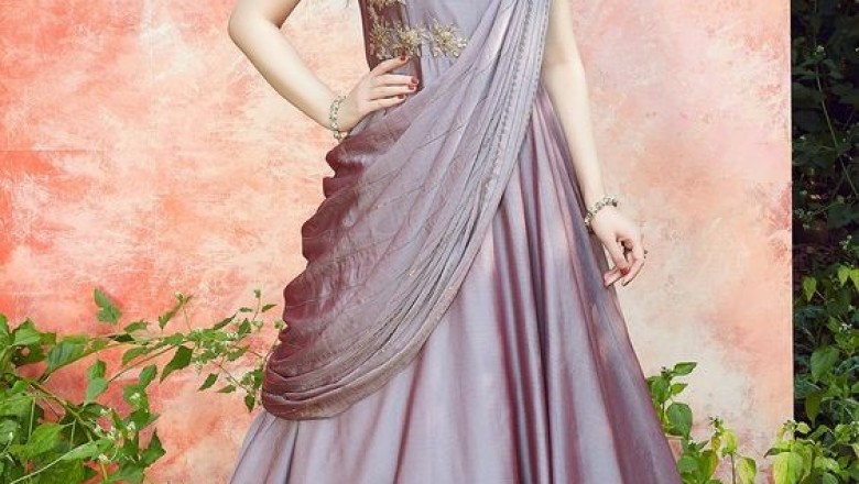 Saree Gown Online | Draped Pleated Saree | Concept Saree | Pre Stitched Saree Gown