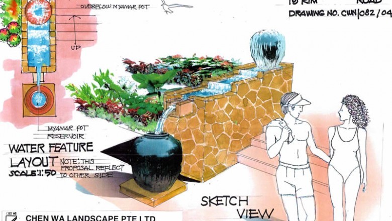 Outdoor garden design