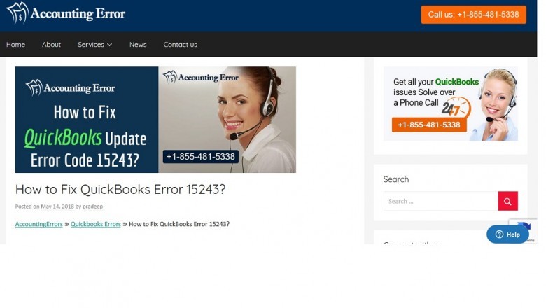 QuickBooks Error 15243