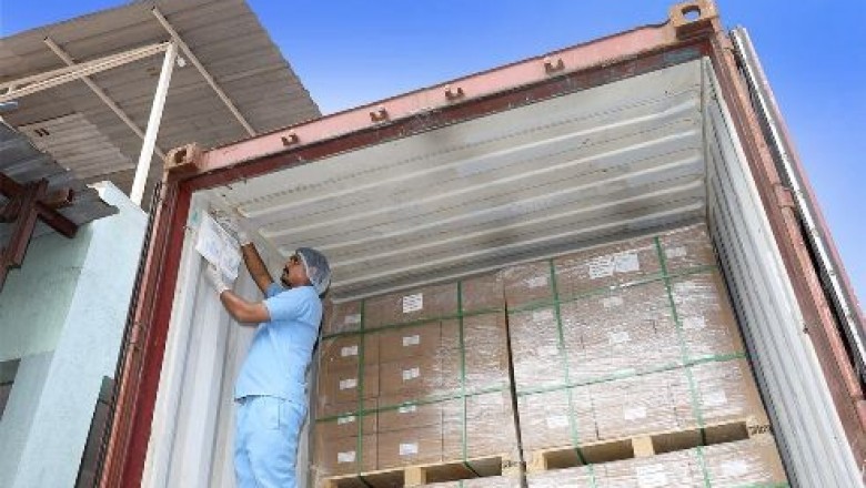 Desiccant for shipping containers