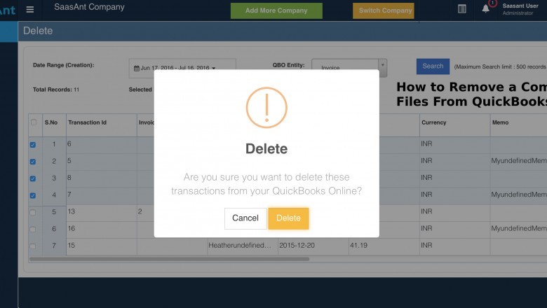 Deleter for Online – QuickBooks