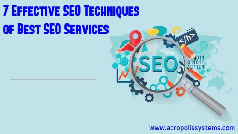 Effective SEO techniques of best SEO services