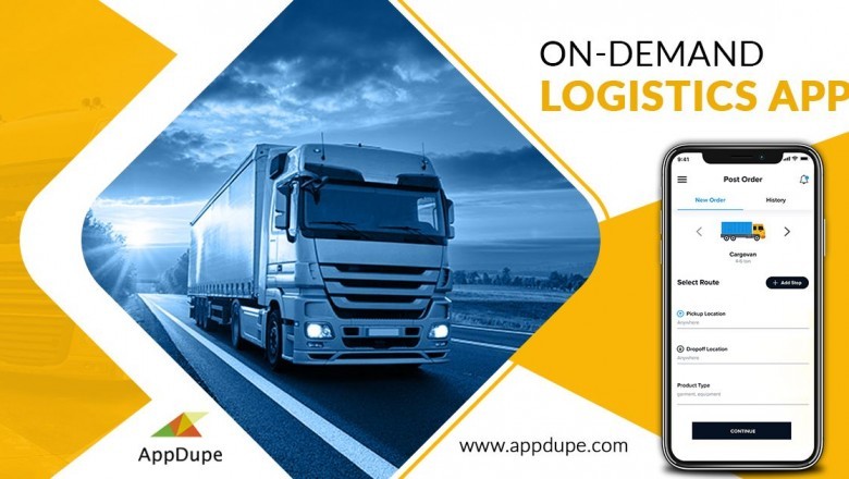 What are the features of the on-demand logistics app?