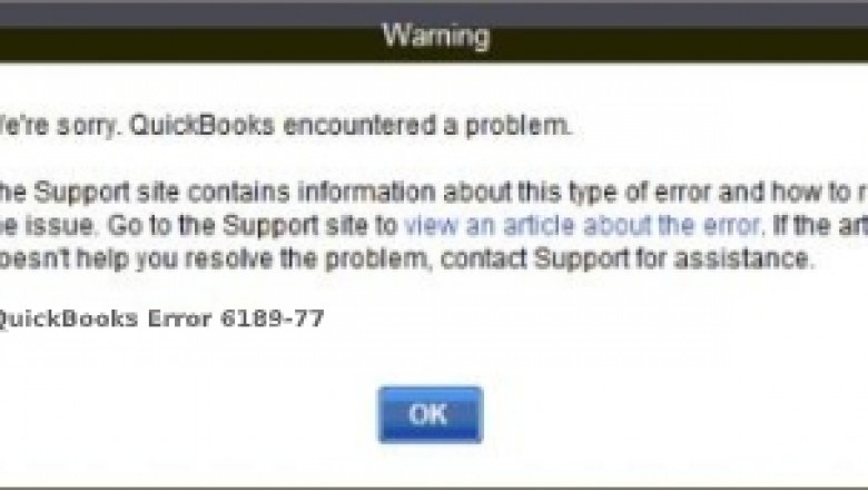QuickBooks Error Code -6189,-77