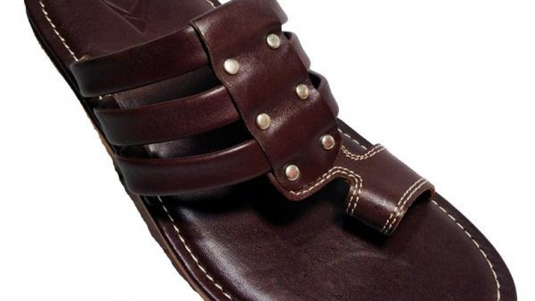 Choklet Color Leather Slipper For Men AA083 CHK