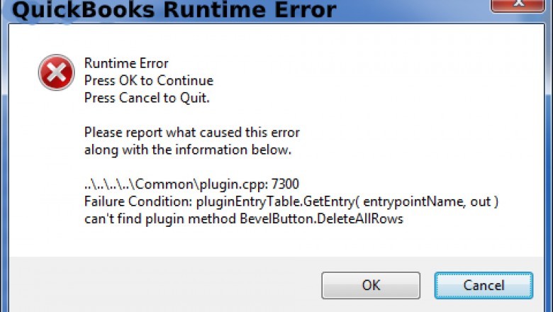 Fix QuickBooks Runtime Error