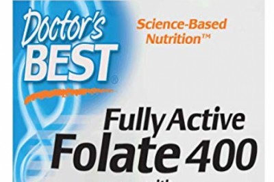 Doctor’s Best Fully Active Folate with Quatrefolic (400mcg),90 Veggie Caps