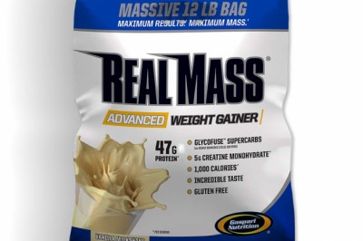 Gaspari Nutrition Real Mass Advanced Weight Gainer, Strawberry Milkshake, 12 Pound
