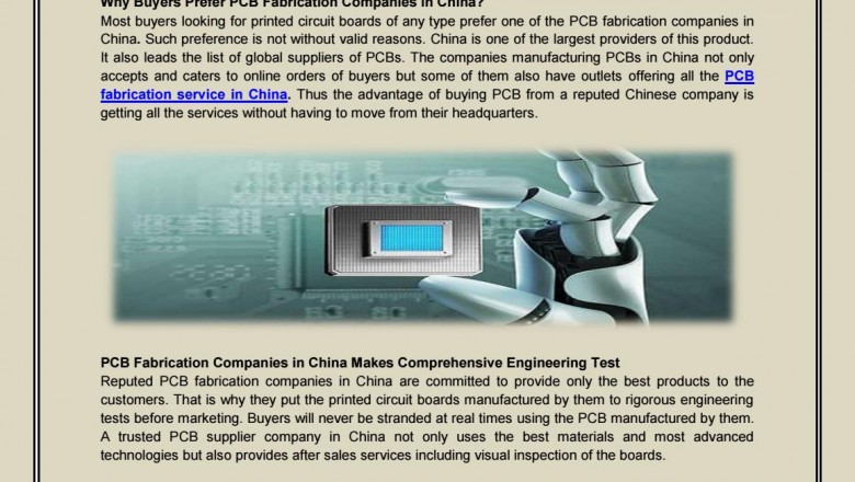 Why Choose One of the PCB Fabrication Companies in China