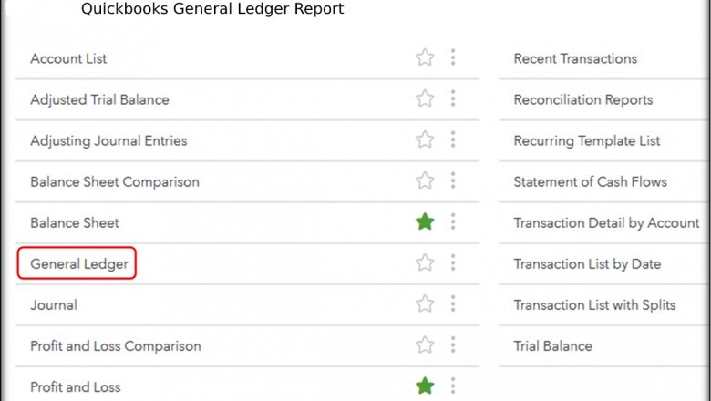 Quickbooks General Ledger Report-accountingerrors