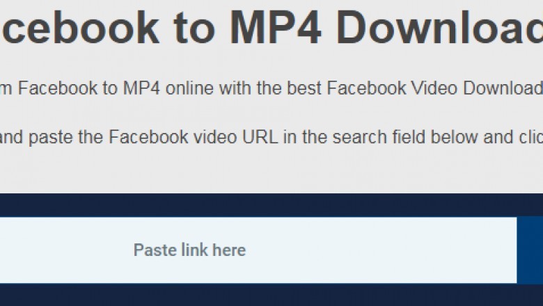 Get Download and Convert Online Facebook Video to Mp4