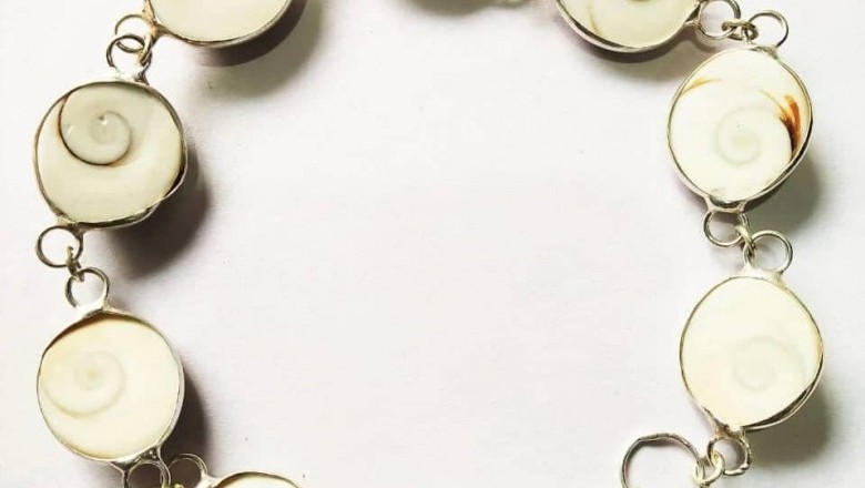 100% Natural Gomti Chakra Shell Bracelet, Untreated Lucky Gemstone Hindu Puja