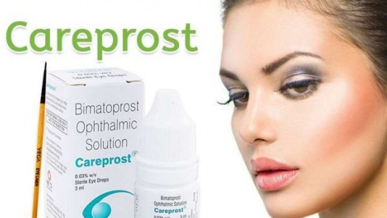 Use Careprost Eye drops for eyelash growth