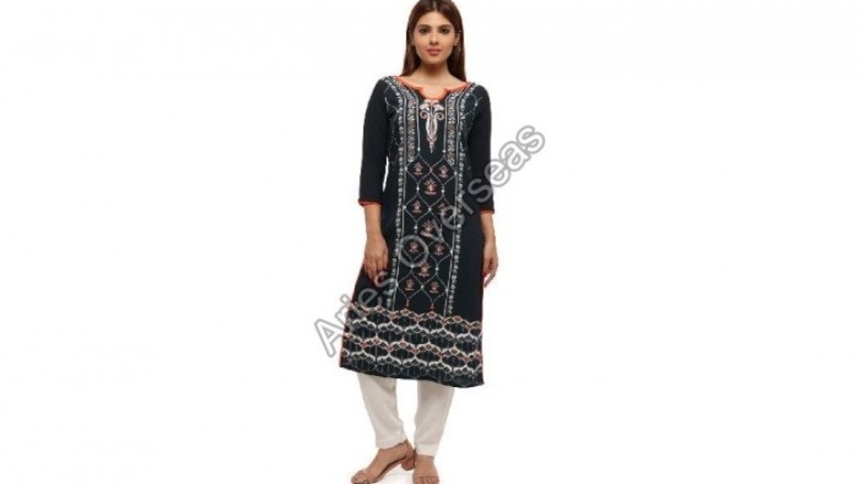 Types of embroidered Kurti found in India