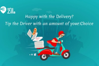 Driver Tip In Eatzilla Food Delivery App
