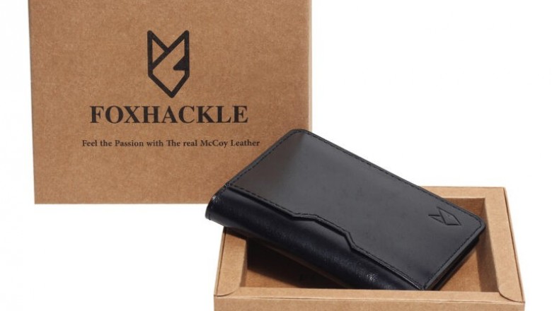 Slim Leather Wallet - black