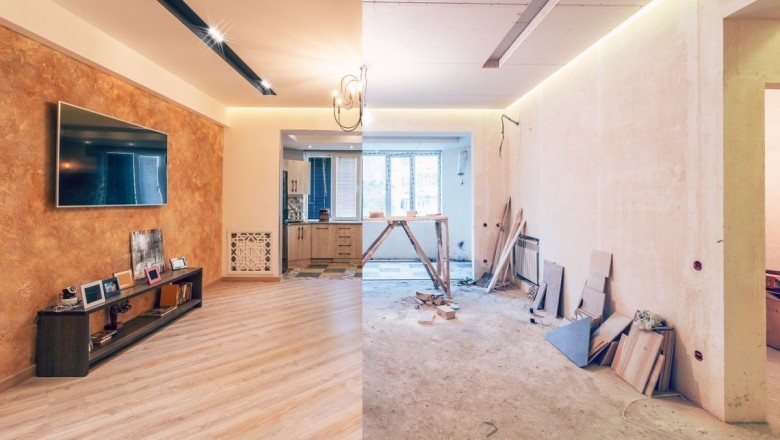 How does a construction company make improvements to a house?
