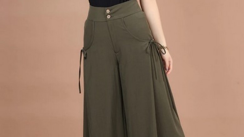 Ladies Lagenlook Trousers Out Of Your Business - Women Silk Trousers