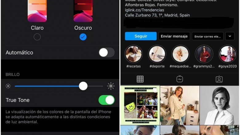 How to activate dark mode on Instagram