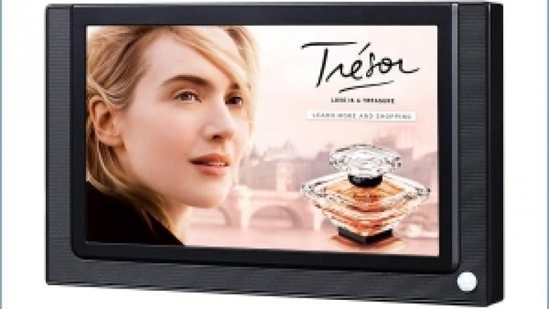 7” small digital signage display, retail store marketing video screen, loop playing lcd