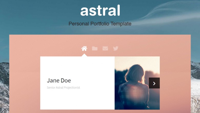 Astral - Html Template For Personal Website